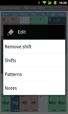 ShiftCalendar android App screenshot 3