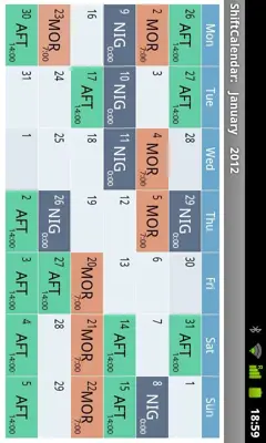 ShiftCalendar android App screenshot 5