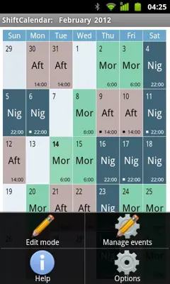 ShiftCalendar android App screenshot 6